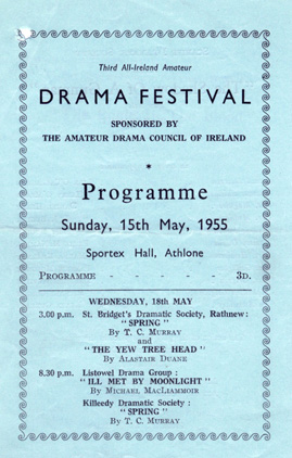 Cover of All Ireland Drama Festival Programme